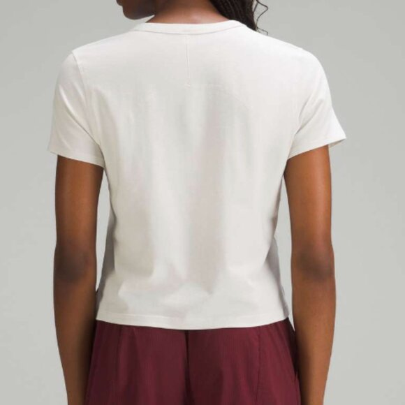 Lululemon Classic-Fit Cotton-Blend T-Shirt - Bone - Picture 2 of 4